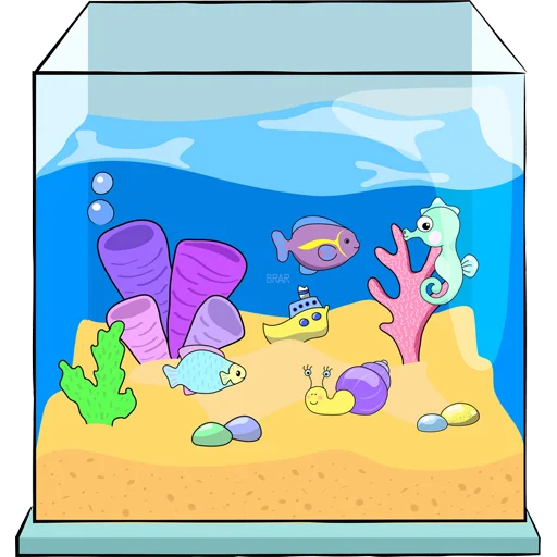 Sticker from the "Aquariums" sticker pack