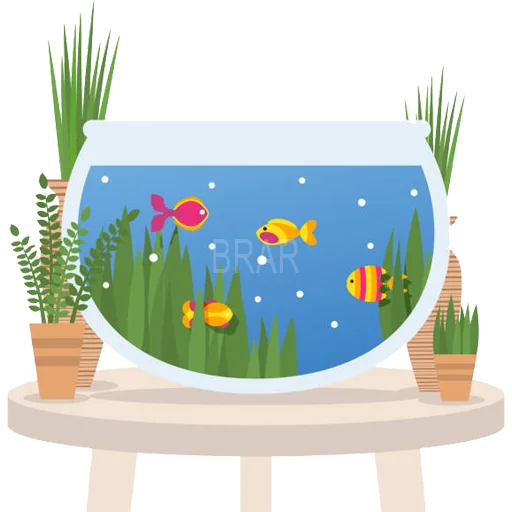 Sticker from the "Aquariums" sticker pack