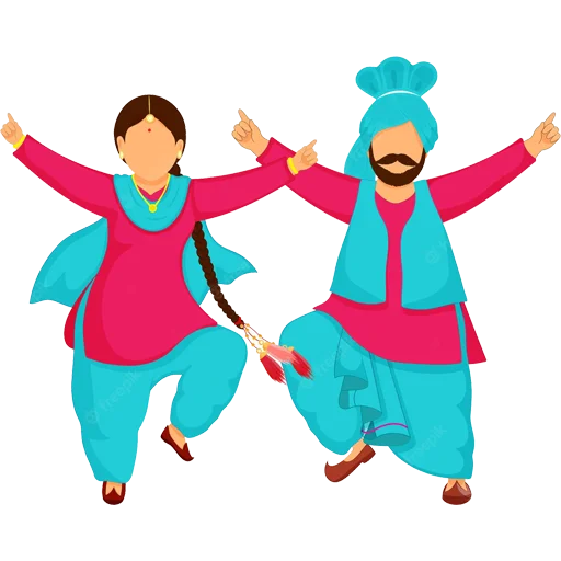 Sticker from the "Bhangra ਭੰਗੜਾ" sticker pack