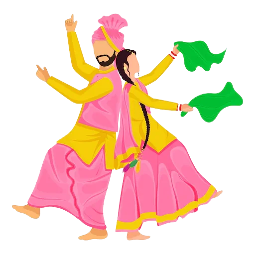 Sticker from the "Bhangra ਭੰਗੜਾ" sticker pack