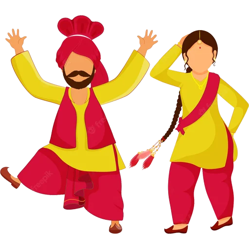 Sticker from the "Bhangra ਭੰਗੜਾ" sticker pack