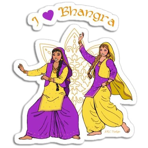 Sticker from the "Bhangra ਭੰਗੜਾ" sticker pack