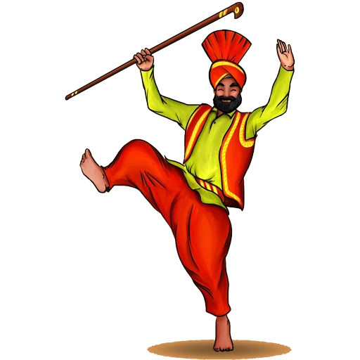 Sticker from the "Bhangra ਭੰਗੜਾ" sticker pack