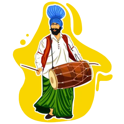 Sticker from the "Bhangra ਭੰਗੜਾ" sticker pack