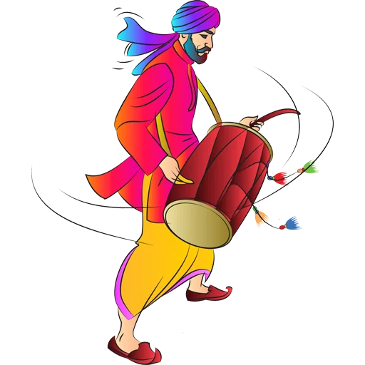 Sticker from the "Bhangra ਭੰਗੜਾ" sticker pack