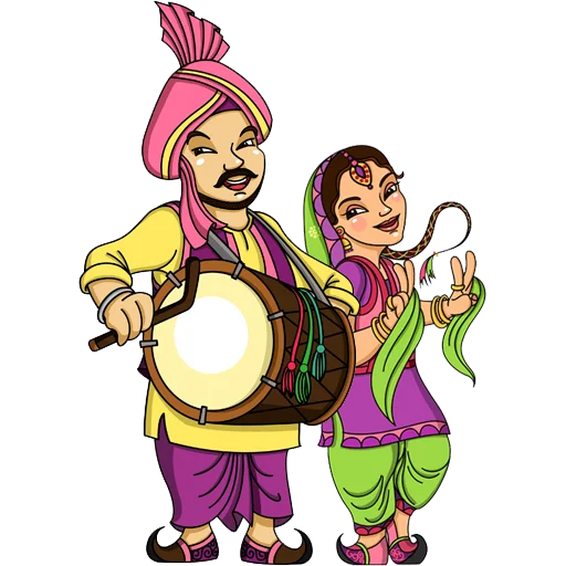 Sticker from the "Bhangra ਭੰਗੜਾ" sticker pack