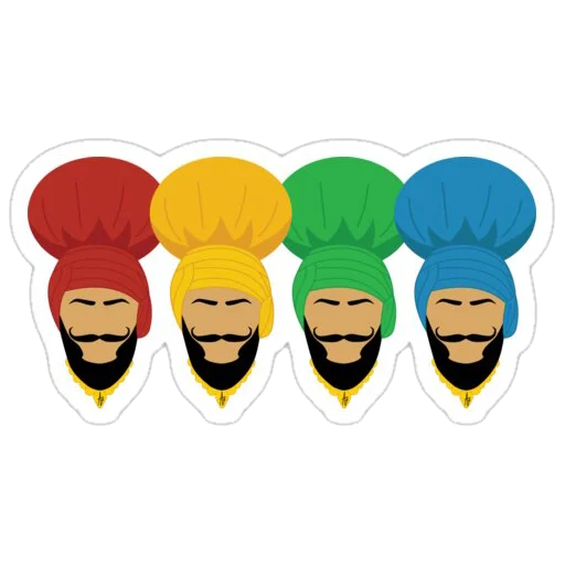 Sticker from the "Bhangra ਭੰਗੜਾ" sticker pack