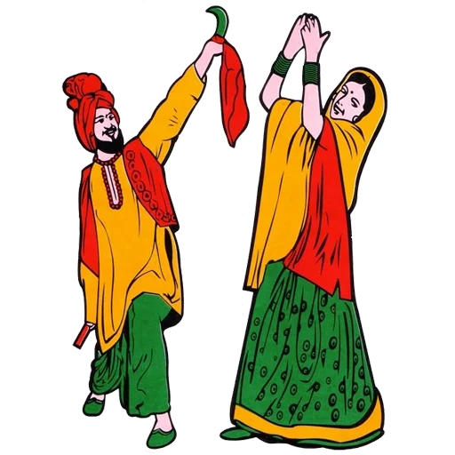 Sticker from the "Bhangra ਭੰਗੜਾ" sticker pack