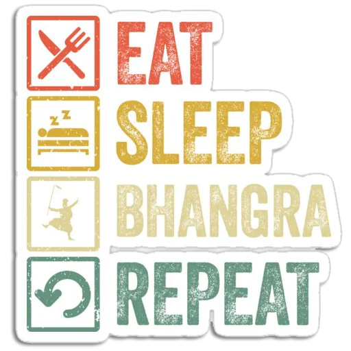 Sticker from the "Bhangra ਭੰਗੜਾ" sticker pack