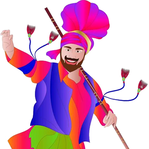 Sticker from the "Bhangra ਭੰਗੜਾ" sticker pack