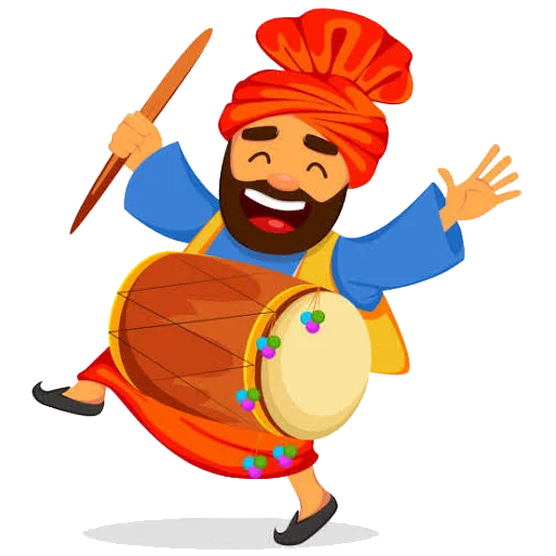 Sticker from the "Bhangra ਭੰਗੜਾ" sticker pack