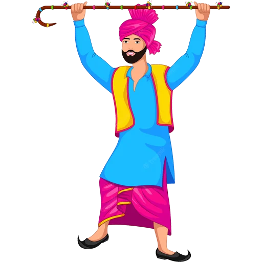 Sticker from the "Bhangra ਭੰਗੜਾ" sticker pack