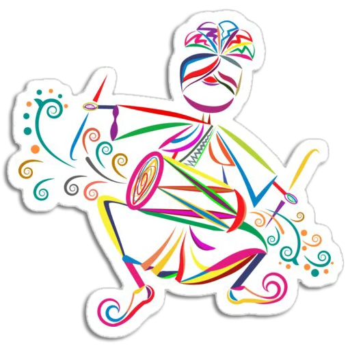 Sticker from the "Bhangra ਭੰਗੜਾ" sticker pack