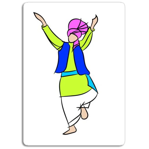 Sticker from the "Bhangra ਭੰਗੜਾ" sticker pack