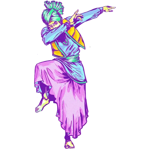 Sticker from the "Bhangra ਭੰਗੜਾ" sticker pack