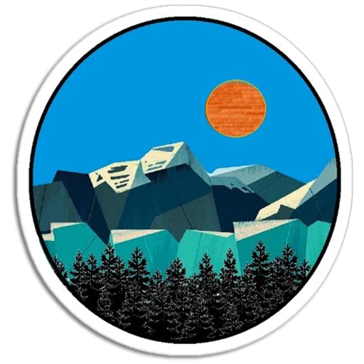 Sticker from the "Nature Scenes" sticker pack