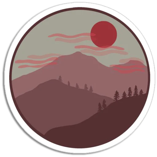 Sticker from the "Nature Scenes" sticker pack