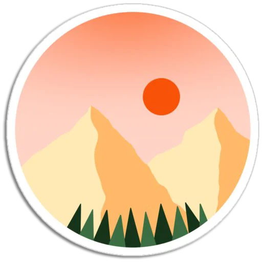 Sticker from the "Nature Scenes" sticker pack