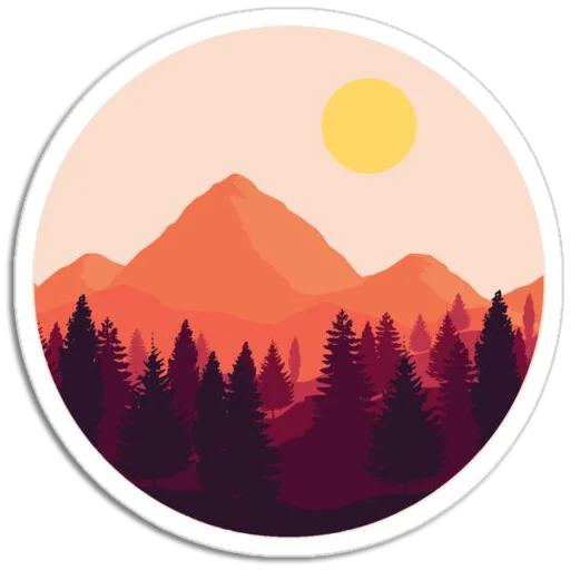 Sticker from the "Nature Scenes" sticker pack