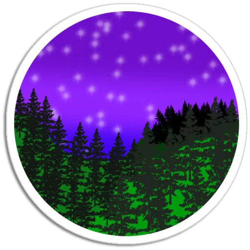 Sticker from the "Nature Scenes" sticker pack