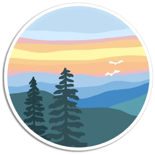 Sticker from the "Nature Scenes" sticker pack