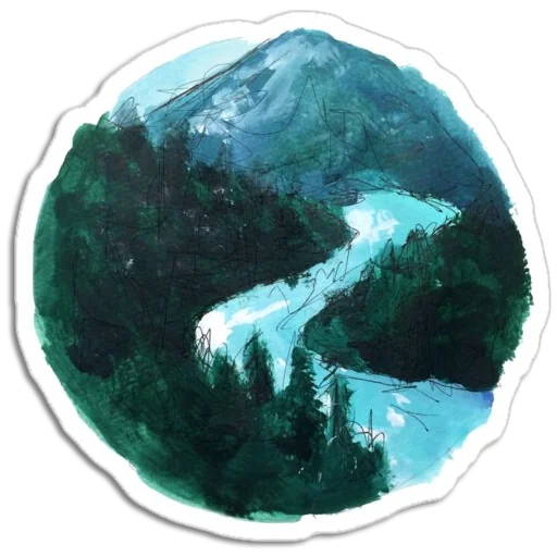 Sticker from the "Nature Scenes" sticker pack