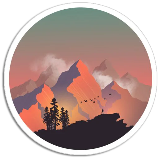 Sticker from the "Nature Scenes" sticker pack