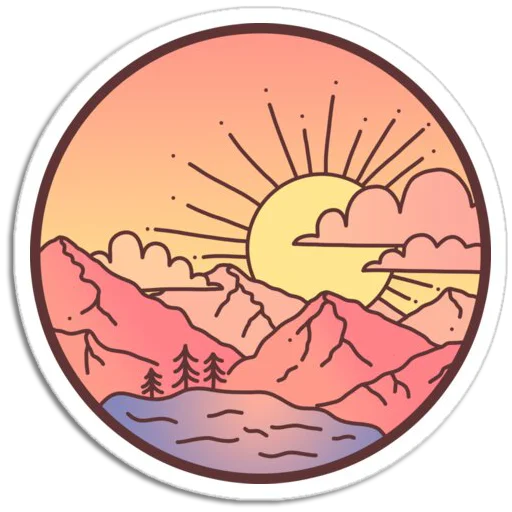 Sticker from the "Nature Scenes" sticker pack