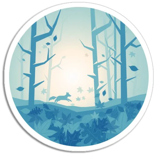 Sticker from the "Nature Scenes" sticker pack