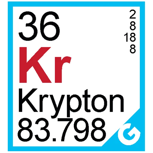 Sticker from the "Periodic Table of Elements" sticker pack