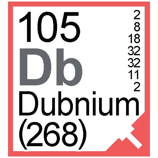 Sticker from the "Periodic Table of Elements" sticker pack