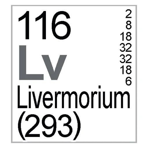 Sticker from the "Periodic Table of Elements" sticker pack