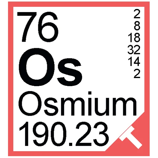 Sticker from the "Periodic Table of Elements" sticker pack