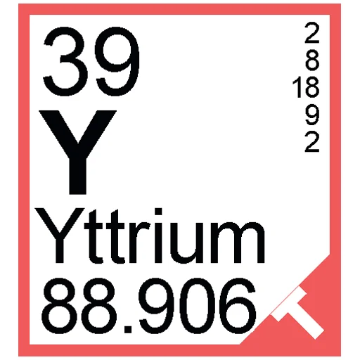 Sticker from the "Periodic Table of Elements" sticker pack