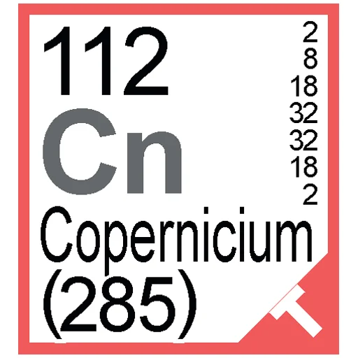 Sticker from the "Periodic Table of Elements" sticker pack