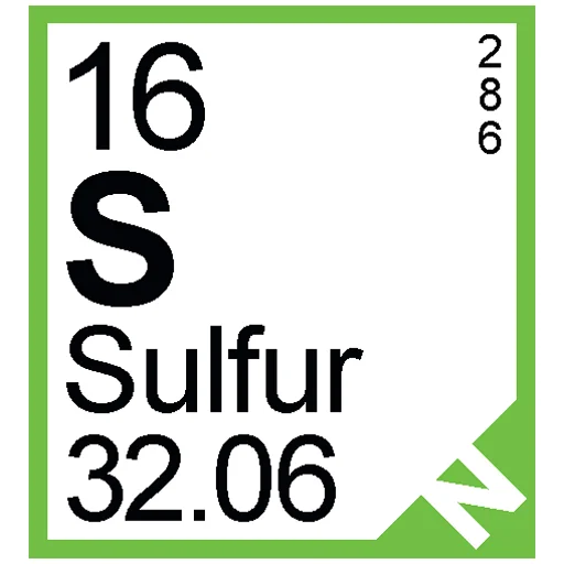 Sticker from the "Periodic Table of Elements" sticker pack