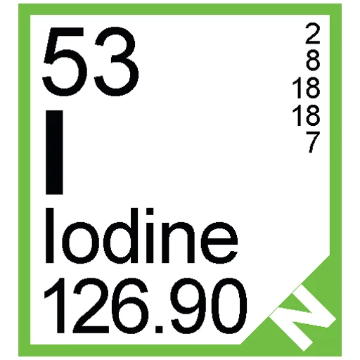 Sticker from the "Periodic Table of Elements" sticker pack