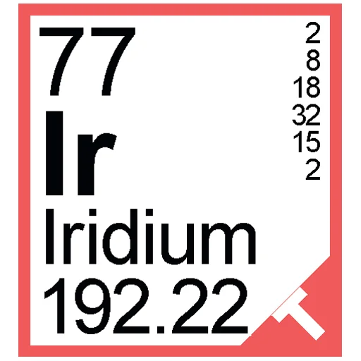 Sticker from the "Periodic Table of Elements" sticker pack