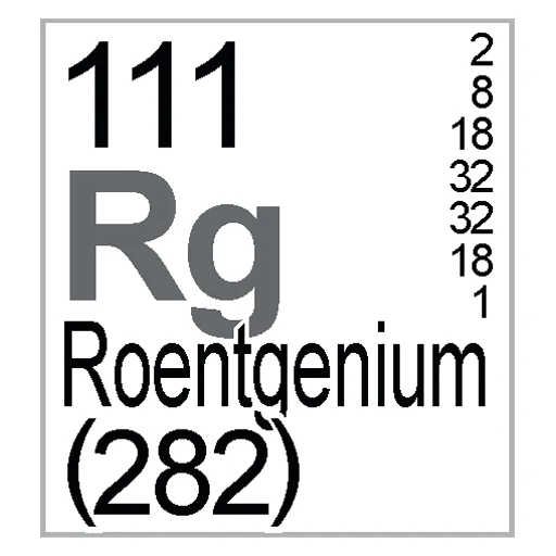 Sticker from the "Periodic Table of Elements" sticker pack