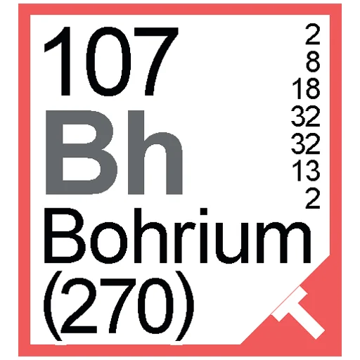 Sticker from the "Periodic Table of Elements" sticker pack