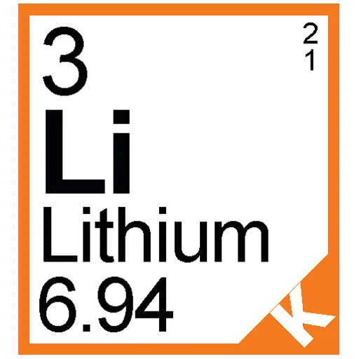 Sticker from the "Periodic Table of Elements" sticker pack