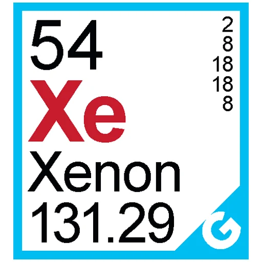 Sticker from the "Periodic Table of Elements" sticker pack