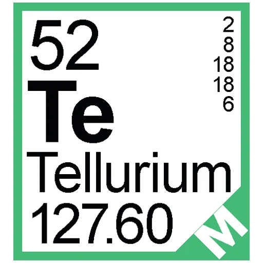 Sticker from the "Periodic Table of Elements" sticker pack