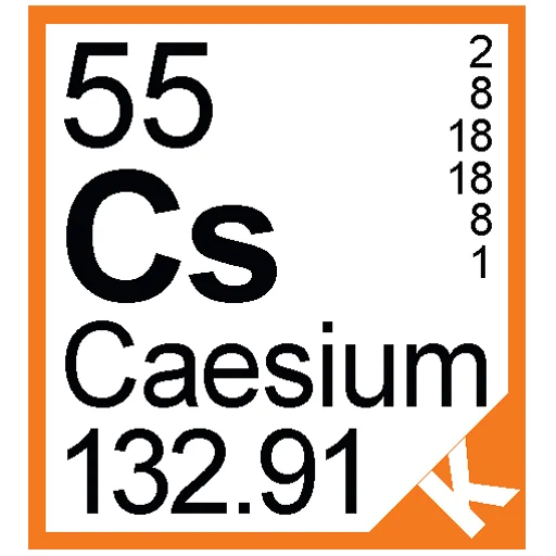 Sticker from the "Periodic Table of Elements" sticker pack