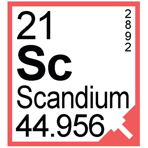 Sticker from the "Periodic Table of Elements" sticker pack