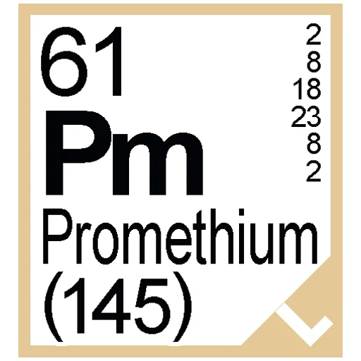 Sticker from the "Periodic Table of Elements" sticker pack