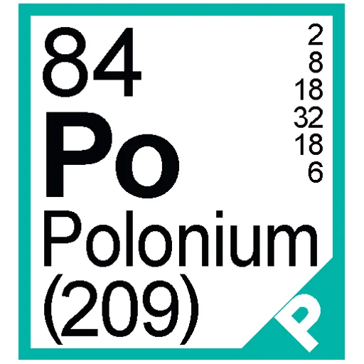 Sticker from the "Periodic Table of Elements" sticker pack