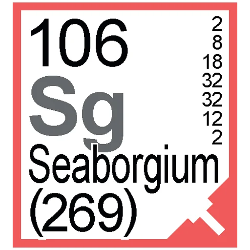 Sticker from the "Periodic Table of Elements" sticker pack