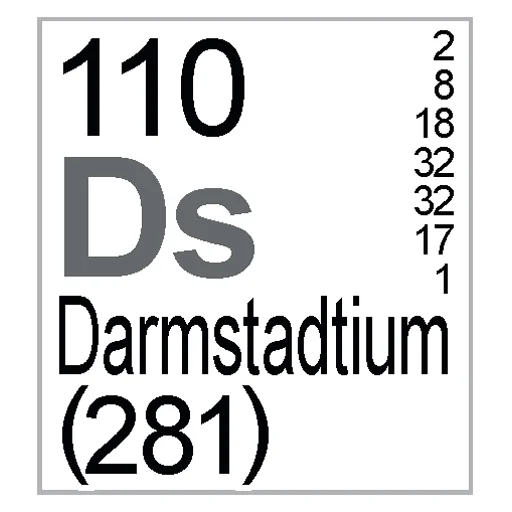 Sticker from the "Periodic Table of Elements" sticker pack