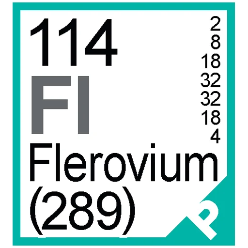 Sticker from the "Periodic Table of Elements" sticker pack